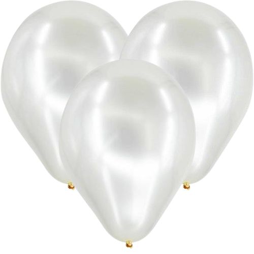 Beyaz metalik balon