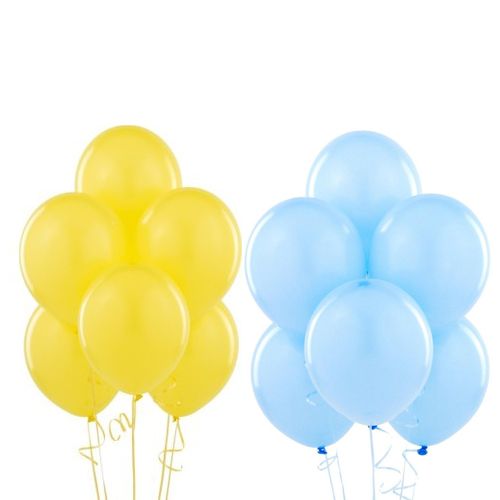 Sarı Mavi Balon 15 adet