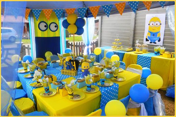 Minions doğum günü parti fikirleri