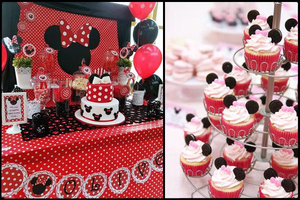 Minnie Mouse doğum günü parti fikirleri