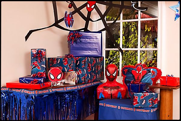 Spiderman Örümcek Adam doğum günü parti fikirleri