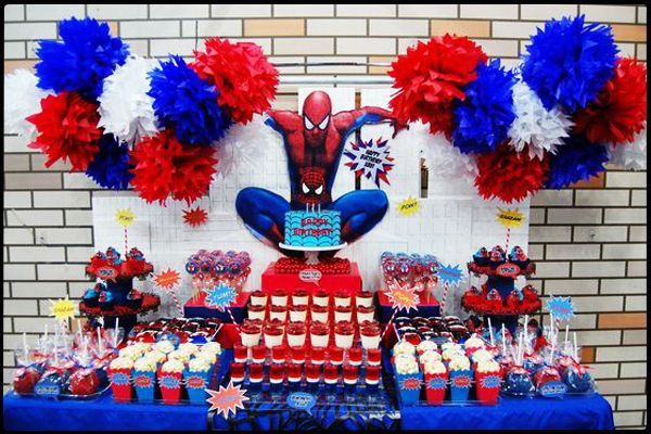 Spiderman Örümcek Adam doğum günü parti fikirleri
