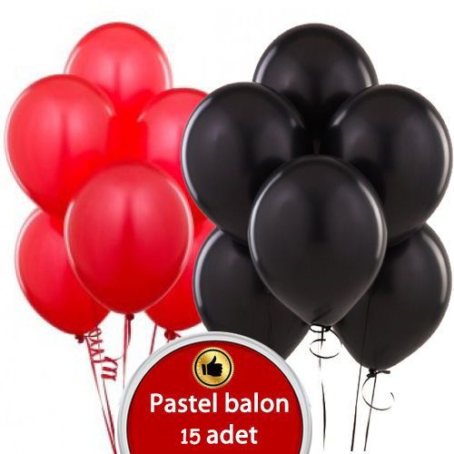 kırmızı siyah balon