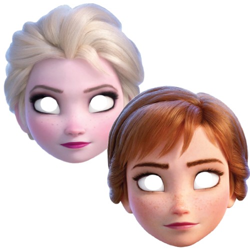 Frozen 2 Anna Elsa Kağıt Maske (6 Adet), fiyatı