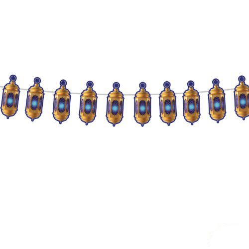 Kandil Ramazan Dekoratif Süs Mavi Gold 140 cm, fiyatı