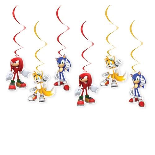 Sonic Boom Asma Süs 6 Adet, fiyatı