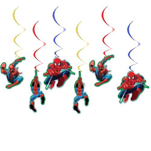 Spiderman Asmalı Tavan Süsü (6 Adet), fiyatı