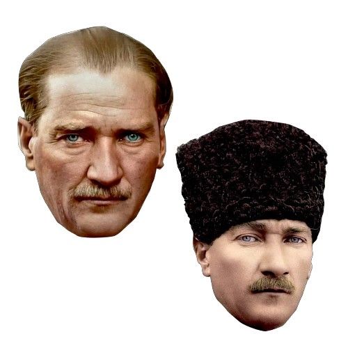Atatürk Kağıt Maske 6 Adet, fiyatı