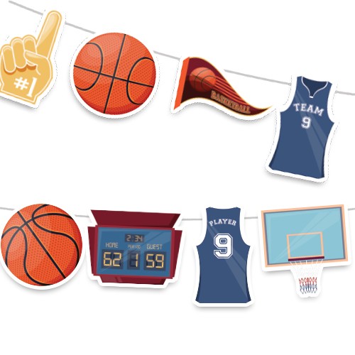 Basketbol Dekoratif Banner 150x18 cm, fiyatı