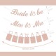 Bride To Be & Miss To Mrs Simli Foto Banner Set, fiyatı