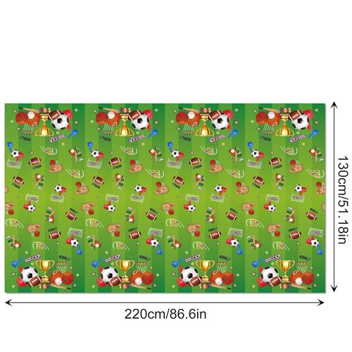 Spor Temalı Masa Örtüsü (Basketbol - Futbol) 130x220 cm, fiyatı