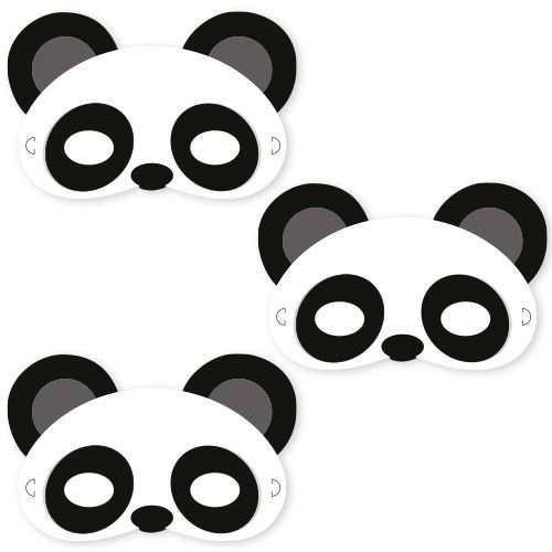 Panda Kağıt Maske 6 Adet, fiyatı