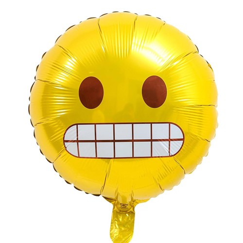 Emoji Mutlu Dişini Gösteren Folyo Balon 45 cm, fiyatı
