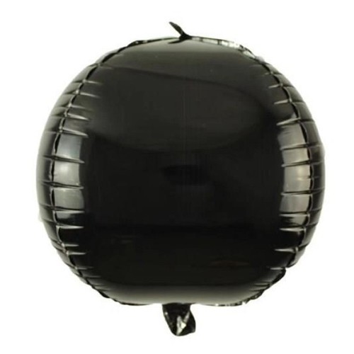 Küre Şeklinde Folyo Balon Siyah 50 cm, fiyatı