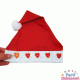 Noel Baba Şapkası Kalpli Led Işıklı, fiyatı