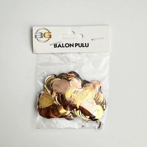 Metalik Balon Konfeti Gold 10 gr, fiyatı