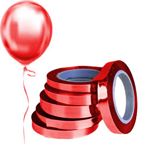 Balon İpi Metalize Kırmızı Rafya 20 metre, fiyatı