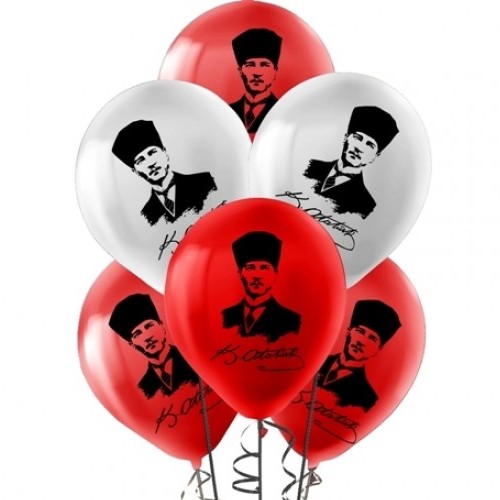Atatürk Baskılı Balon (10 adet), fiyatı