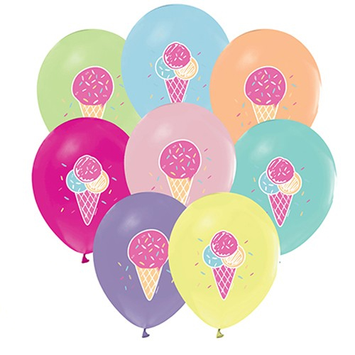 Dondurma Baskılı Balon 10 adet, fiyatı