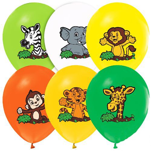 Safari Baskılı Balon (10 Adet), fiyatı