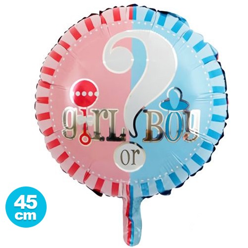 Cinsiyet Partisi Folyo Balonu 45 cm, fiyatı