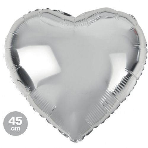 Gümüş Kalpli Folyo Balon (45 cm), fiyatı