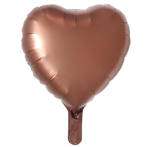 Kalp Folyo Balon Karamel Rengi 45 cm, fiyatı