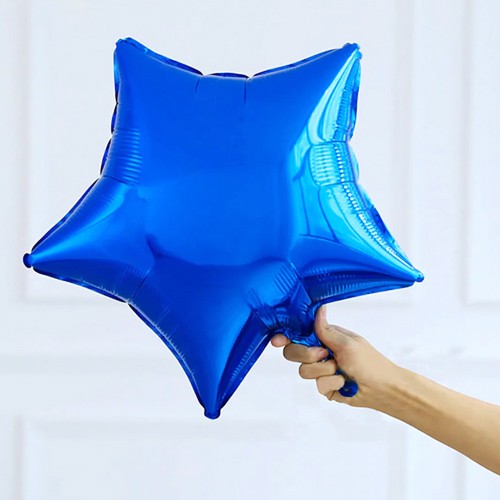 !TOPTAN! Yıldız Folyo Balon Mavi (45 cm), fiyatı
