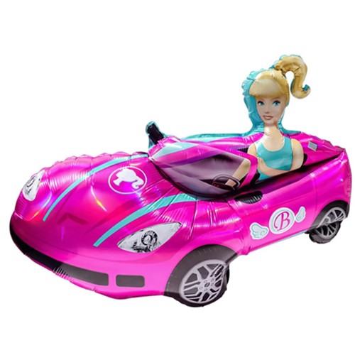 Barbie Arabalı Folyo Balon 66*80 cm, fiyatı