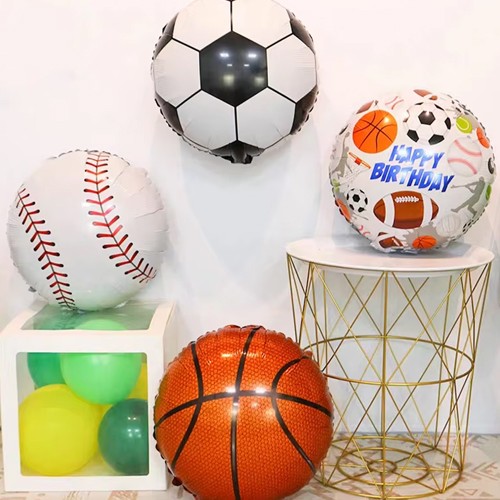 Spor Futbol Basketbol Voleybol Folyo Balon (45 cm), fiyatı