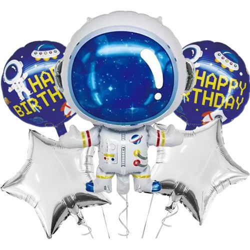 Uzay Temalı Roket Folyo Balon 5'li Set, fiyatı