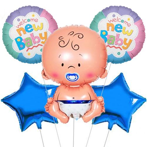 Baby Boy Ayıcıklı Folyo Balon Set 5'li, fiyatı