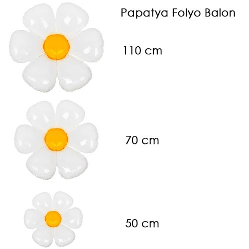 Papatya Folyo Balon Seti 3 Boy, fiyatı
