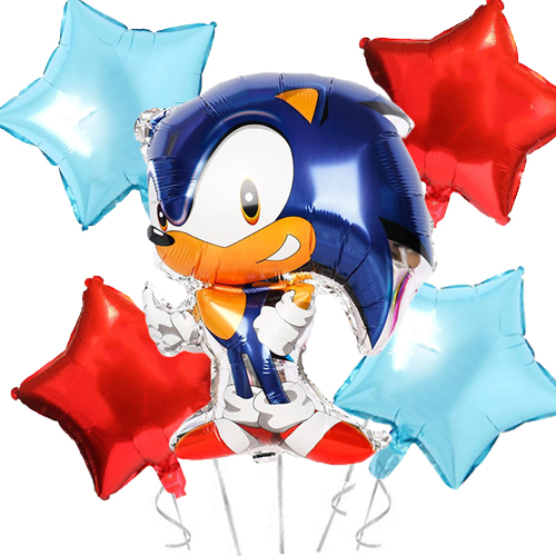 Sonic Kirpi Folyo Balon Seti 5'li, fiyatı