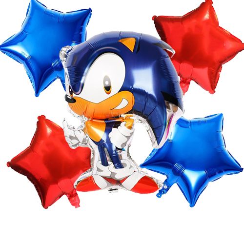 Sonic Kirpi Folyo Balon Seti 5'li, fiyatı