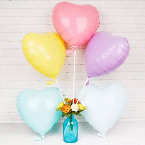 Makaron Kalp Folyo Balonlar (45 cm) Makaron Kalp Folyo Balonlar (45 cm), fiyatı