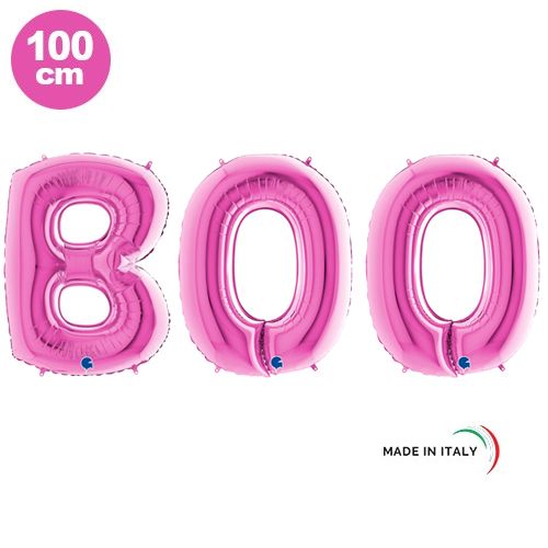 BOO Folyo Balon Seti Pembe 100 cm, fiyatı