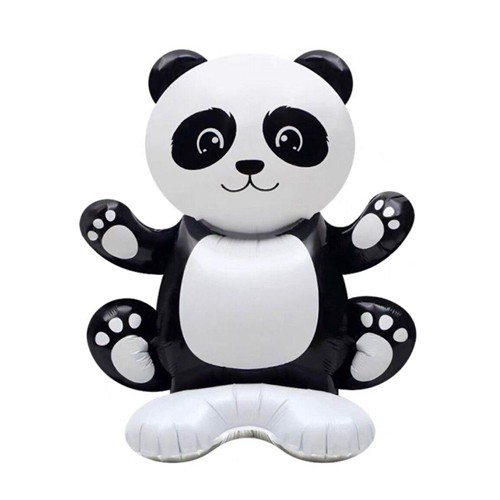 AYAKLI Panda Folyo Balon 58x42 cm, fiyatı