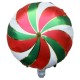 Yeşil Kırmızı Beyaz Lolipop Şeker Folyo Balon 45 cm, fiyatı