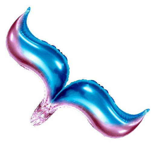 Deniz Kızı Kuyruk Folyo Balon Renkli 84x22 cm, fiyatı