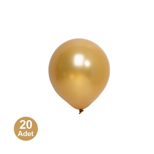 6 İnch Mini Gold Balon 20 Adet, fiyatı