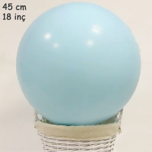 18 İnch 45 cm Makaron Balon Mavi, fiyatı