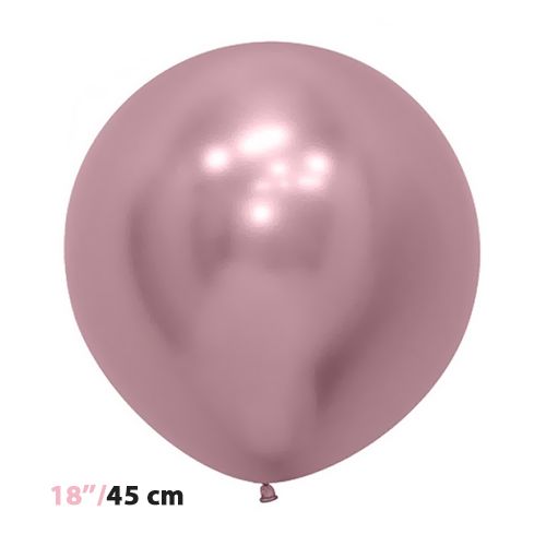 Pembe Krom Balon 45 cm, fiyatı