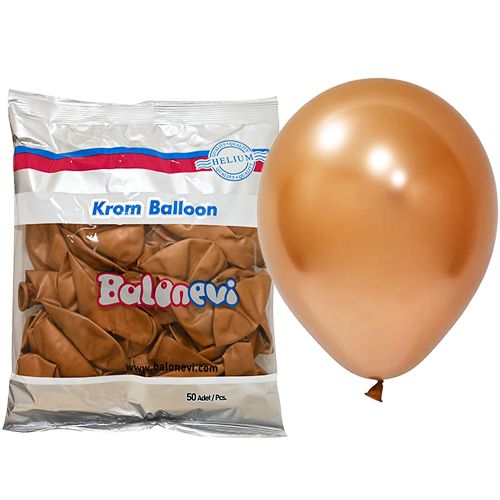 Bakır Krom Balon 50 Adet (30 cm), fiyatı