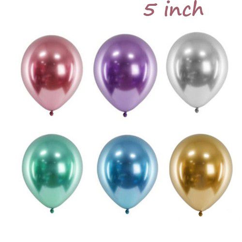 5 İnch Mini Karışık Krom Balon 10 Adet, fiyatı