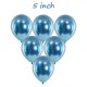 5 İnch Mini Mavi Krom Balon 10 Adet, fiyatı