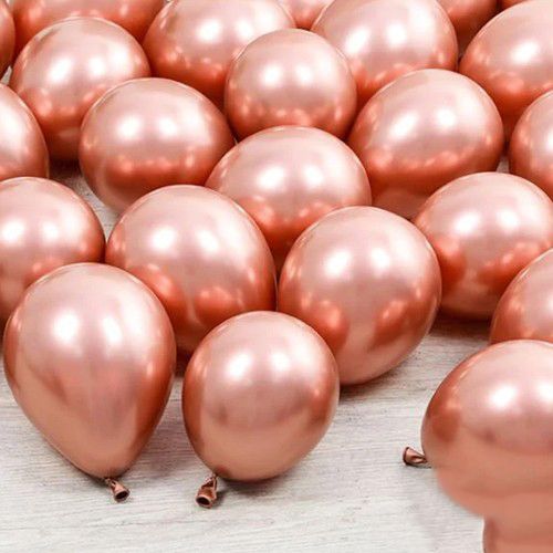 6 İnch Mini Rose Gold Krom Balon 10 Adet, fiyatı