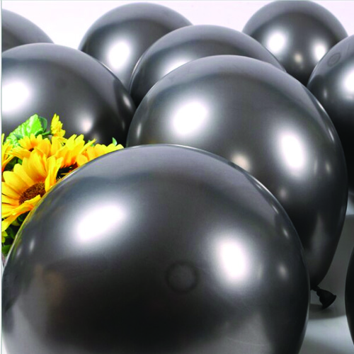 Siyah Krom Balon 5 Adet (30 cm), fiyatı