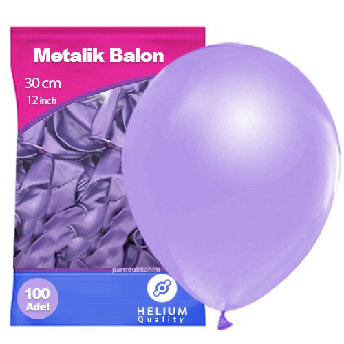 Lila Balon Metalik 100 Adet, fiyatı