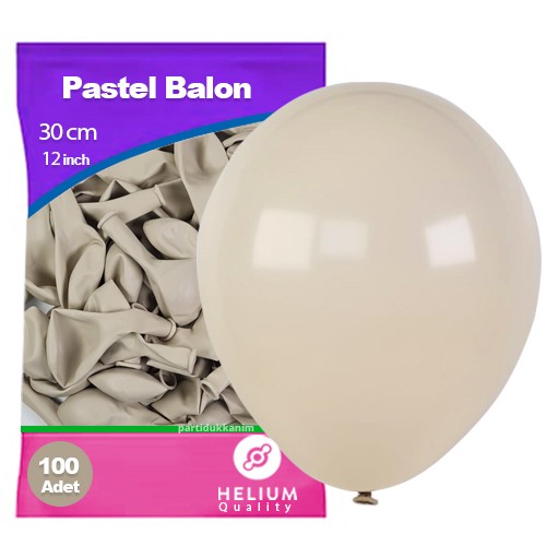Deniz Kumu Rengi Pastel Balon 100 Adet, fiyatı
